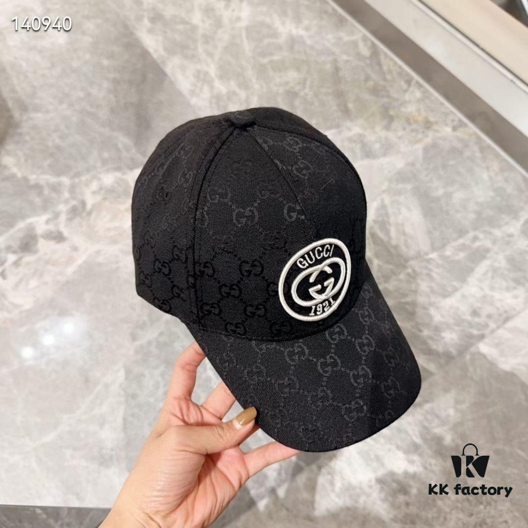 Special Price 💛 Comes with Dust Bag. [GUCCI] 2024 Spring/Summer New Embroidered Baseball Cap, Trendy Fisherman Hat, Knit Cap