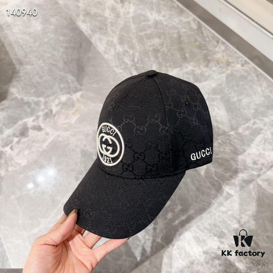 Special Price 💛 Comes with Dust Bag. [GUCCI] 2024 Spring/Summer New Embroidered Baseball Cap, Trendy Fisherman Hat, Knit Cap