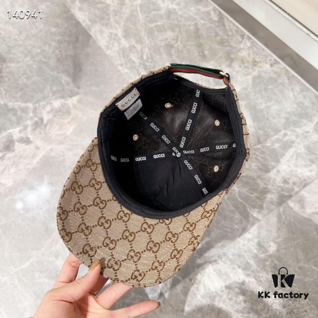 Special Price 💛 Comes with Dust Bag. [GUCCI] 2024 Spring/Summer New Embroidered Baseball Cap, Trendy Fisherman Hat, Knit Cap
