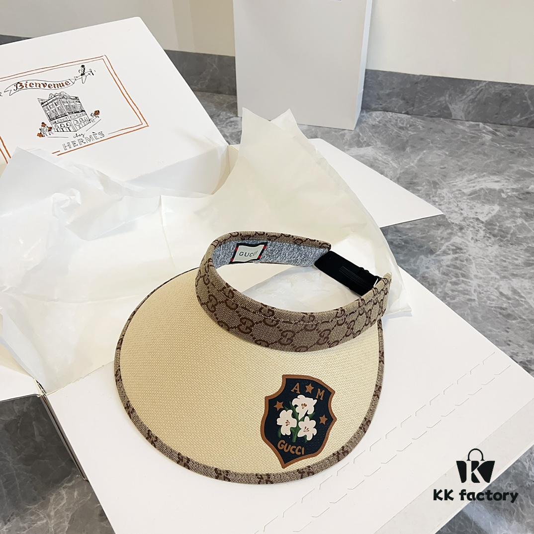 692faf5f99f2d84055c86b2a GUCCI Summer 2024 New Arrival Exclusive Patchwork Sun Hat with Open Top – Unisex Casual Streetwear Cap, Fisherman Hat, Baseball Cap, Knit Hat