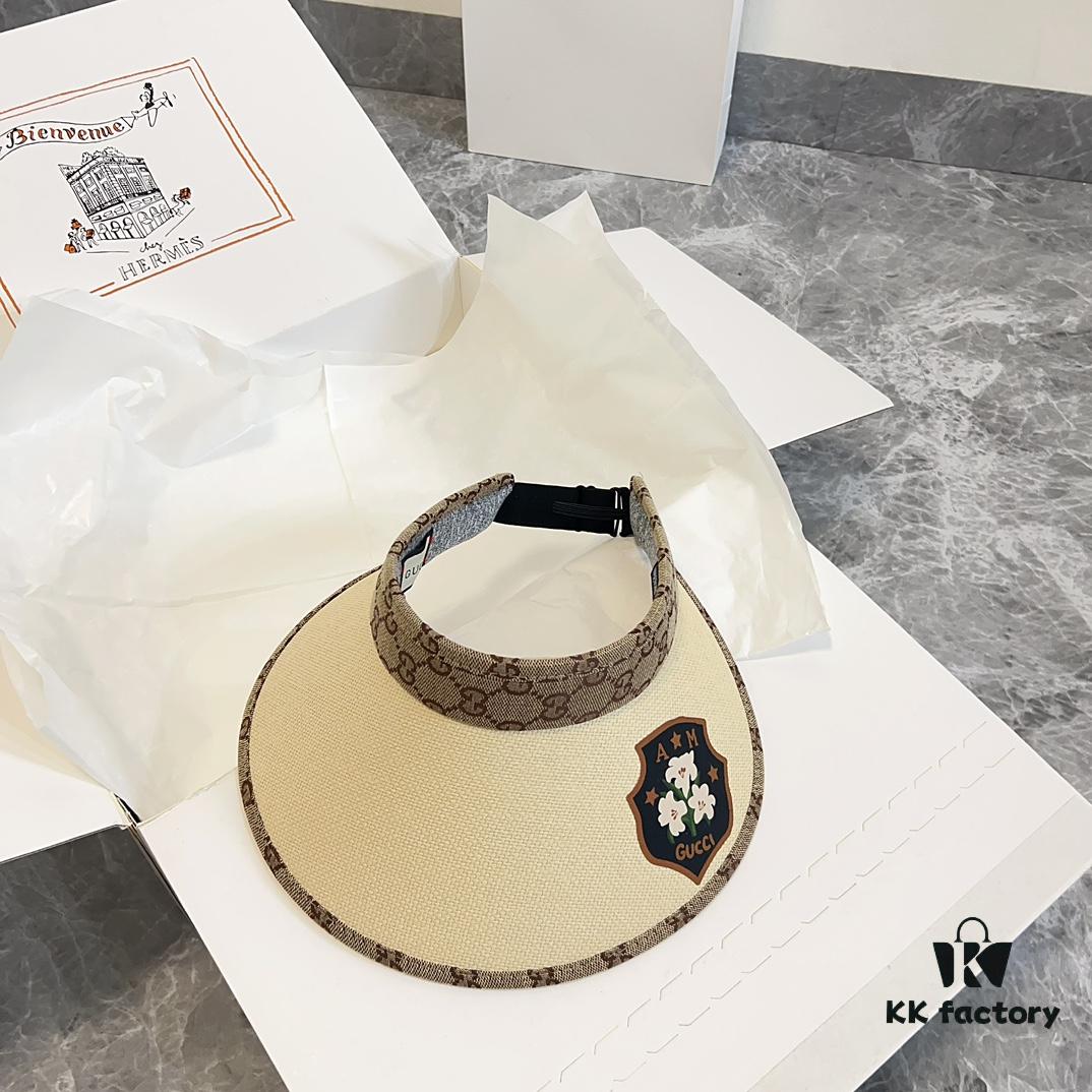 692faf6199f2d84055c86b2f GUCCI Summer 2024 New Arrival Exclusive Patchwork Sun Hat with Open Top – Unisex Casual Streetwear Cap, Fisherman Hat, Baseball Cap, Knit Hat