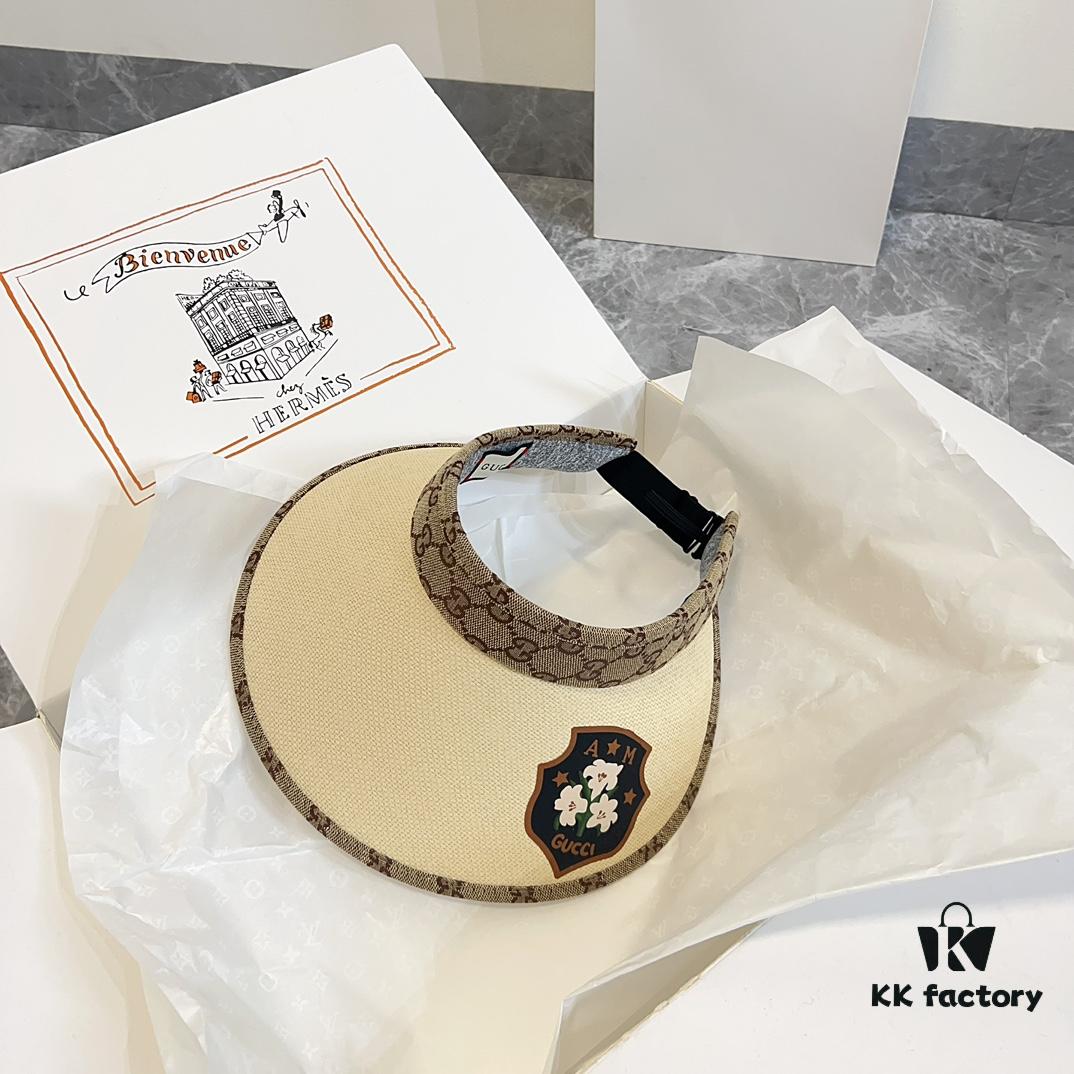 692faf6199f2d84055c86b30 GUCCI Summer 2024 New Arrival Exclusive Patchwork Sun Hat with Open Top – Unisex Casual Streetwear Cap, Fisherman Hat, Baseball Cap, Knit Hat