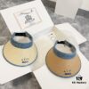 692faf7199f2d84055c86b4f GUCCI Summer 2024 New Arrival Patchwork Rhinestone Sun Hat with Dust Bag