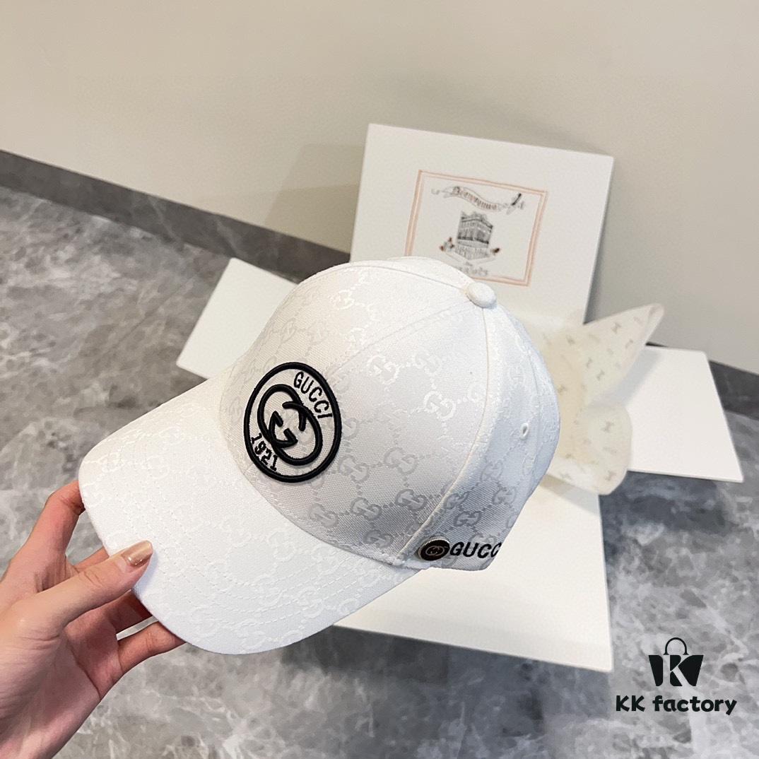 Special Price 💛 Comes with Dust Bag. [GUCCI] 2024 Spring/Summer New Heavy Embroidery Baseball Cap, Classic Counter Style, Unisex Fisherman Knit Hat