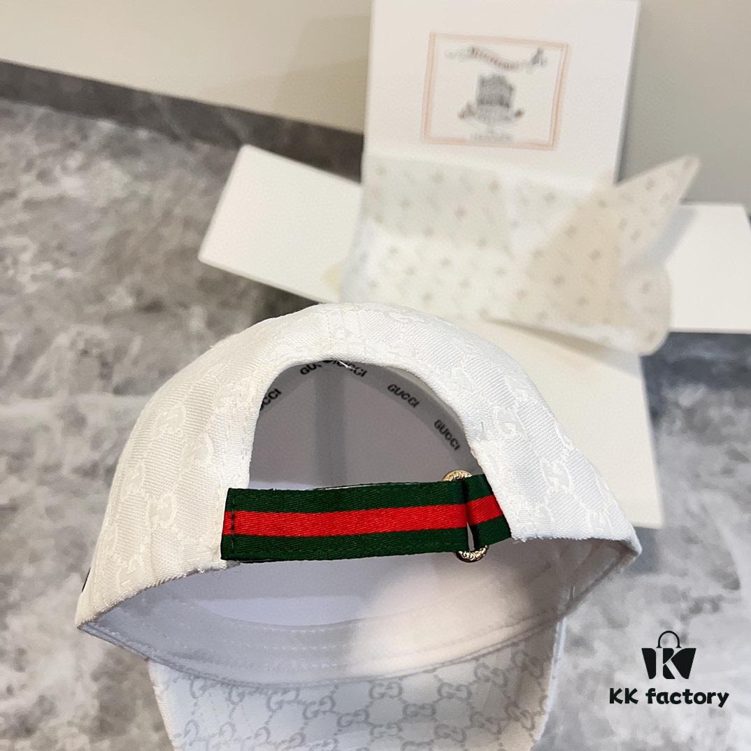 Special Price 💛 Comes with Dust Bag. [GUCCI] 2024 Spring/Summer New Heavy Embroidery Baseball Cap, Classic Counter Style, Unisex Fisherman Knit Hat