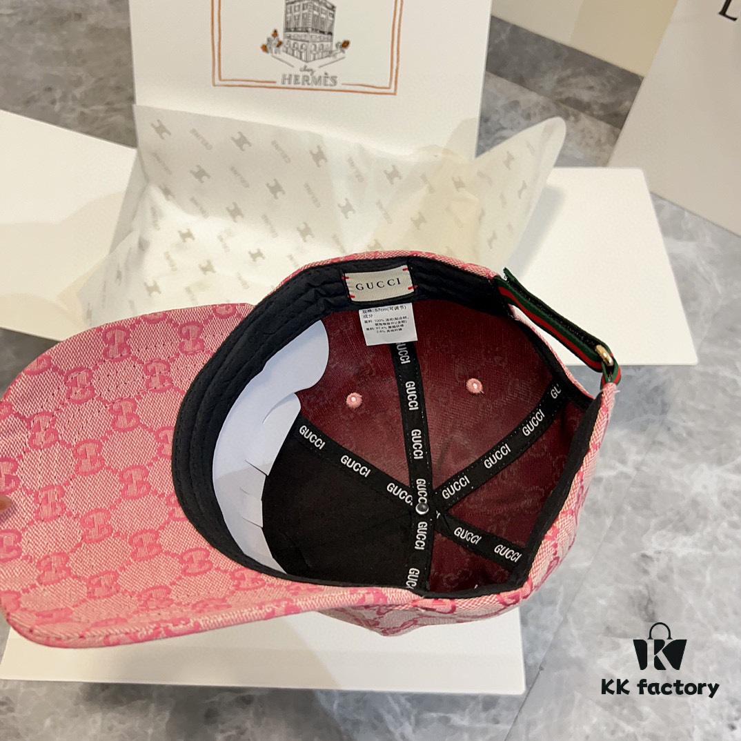 Special Price 💛 Comes with Dust Bag. [GUCCI] 2024 Spring/Summer New Arrival Heavy Embroidered Baseball Cap, Classic Counter Style, Unisex Fisherman Knit Hat