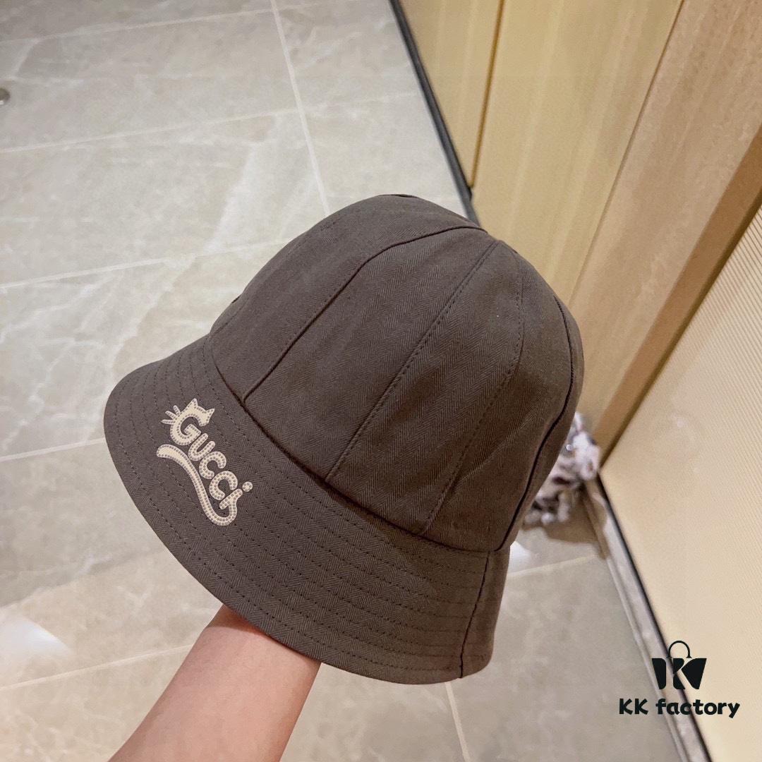 692faf8b99f2d84055c86b83 Gucci 2024 New Dome Peppy Bucket Hat Fisherman Hat with Dust Bag Included