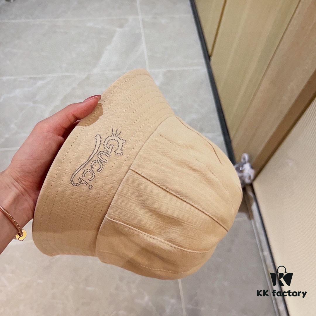 Yellow 💛 Dust Bag Included [Gucci] 2024 New Dome Playful Bucket Hat Fisherman Hat