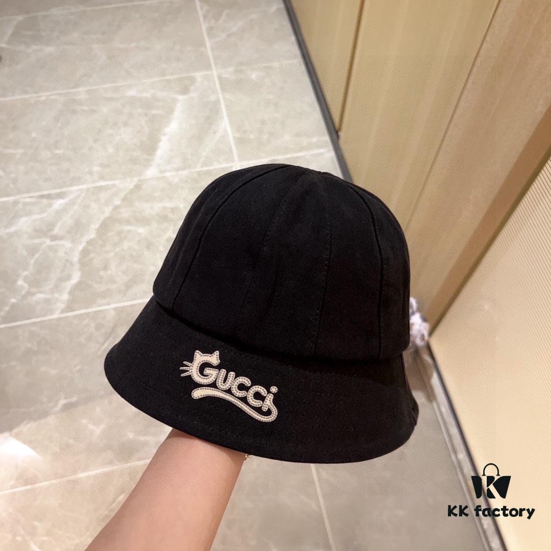 Gucci x Special Dust Bag [Gucci] 2024 New Dome Playful Mini Bucket Hat Fisherman Hat