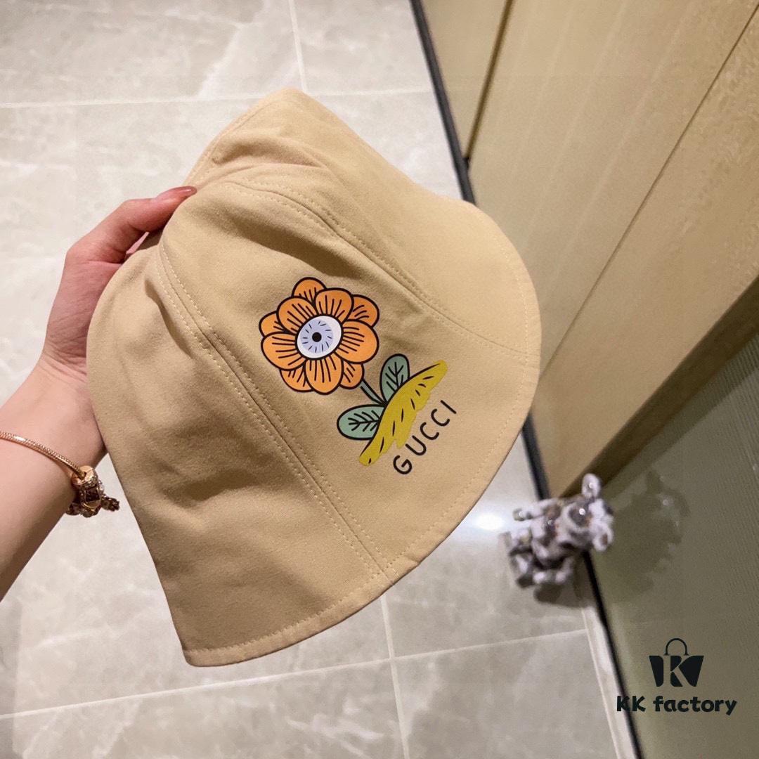 692faf9d99f2d84055c86ba6 Gucci 2024 New Spring/Summer Dome Flower Popular Bucket Hat