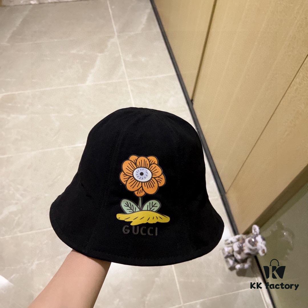 692fafa599f2d84055c86bb5 Gucci 2024 New Spring/Summer Dome Flower Popular Bucket Hat