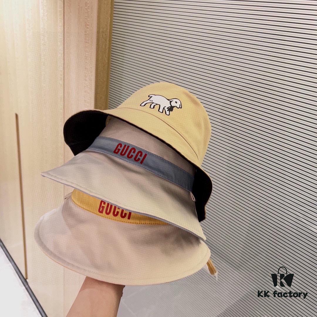 692fafad99f2d84055c86bc4 Gucci x Little Deer 2024 New Arrival Reversible Fisherman Hat with Dust Bag