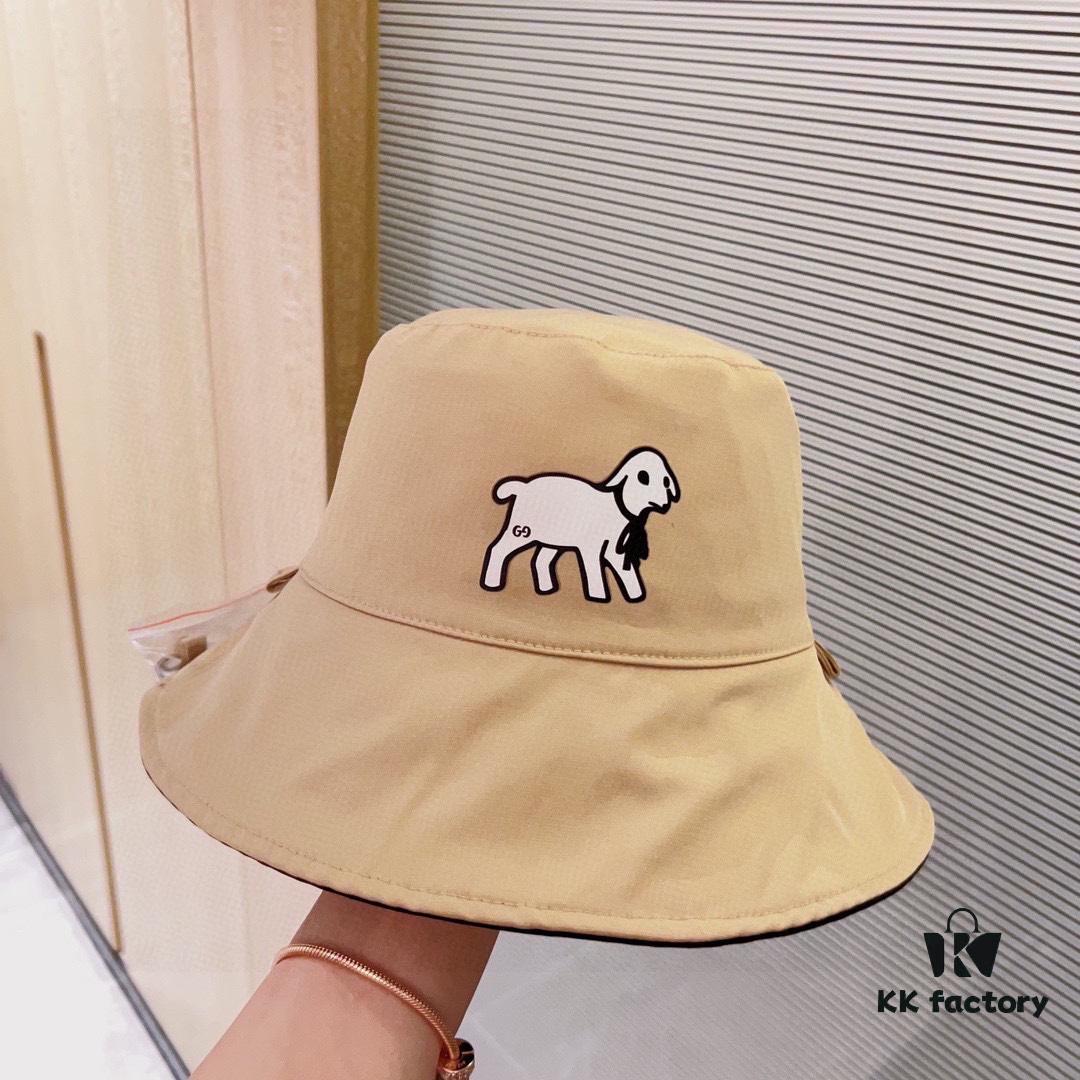 692fafb199f2d84055c86bc9 Gucci x Little Deer 2024 New Arrival Reversible Fisherman Hat with Dust Bag