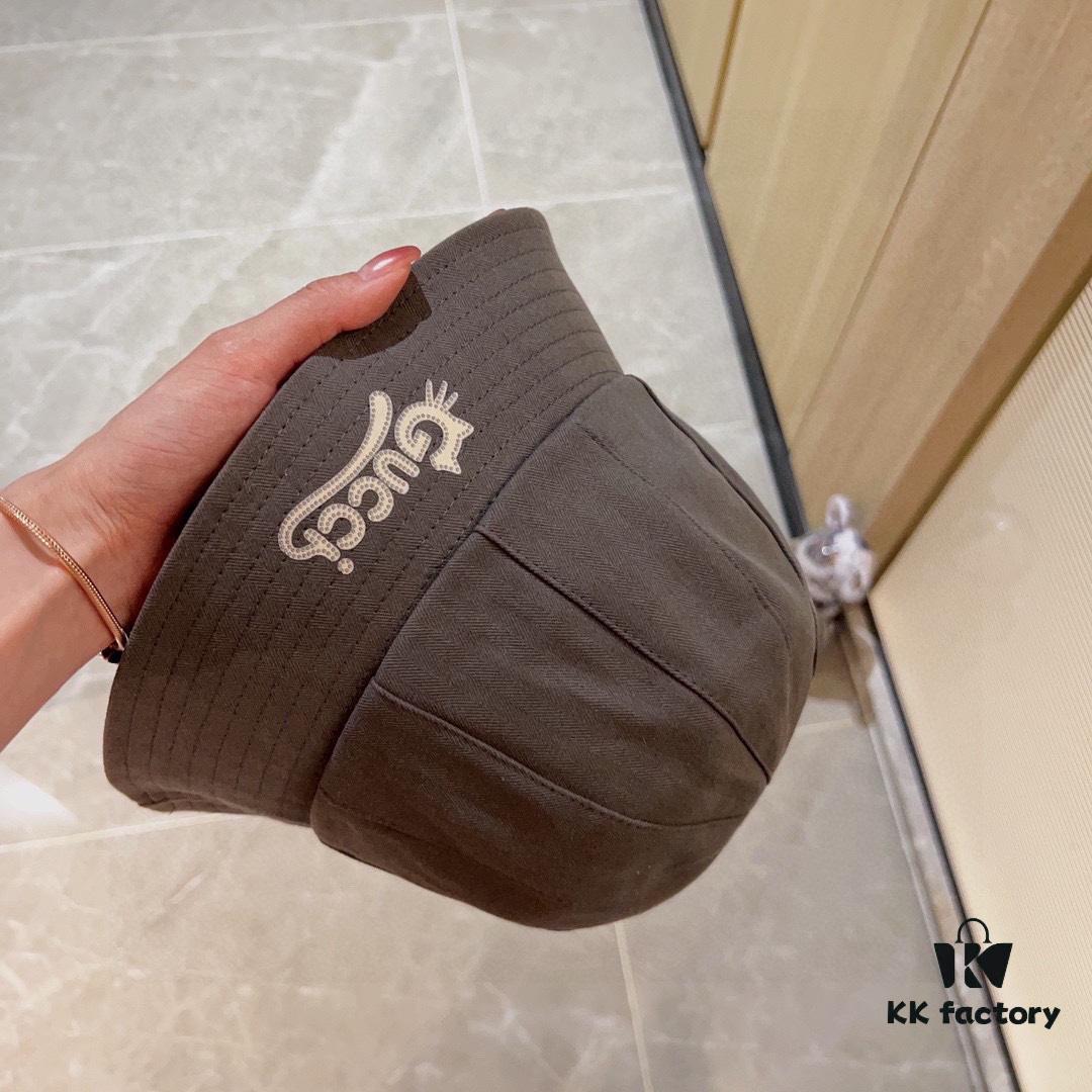 692fafb499f2d84055c86bd1 Gucci 2024 New Dome Peppy Bucket Hat Fisherman Hat with Dust Bag Included