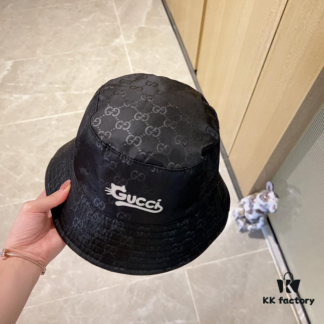 692fafc399f2d84055c86bf2 GUCCI 2024 New Arrival Unisex Bucket Hat, Reversible Design, Dust Bag Included