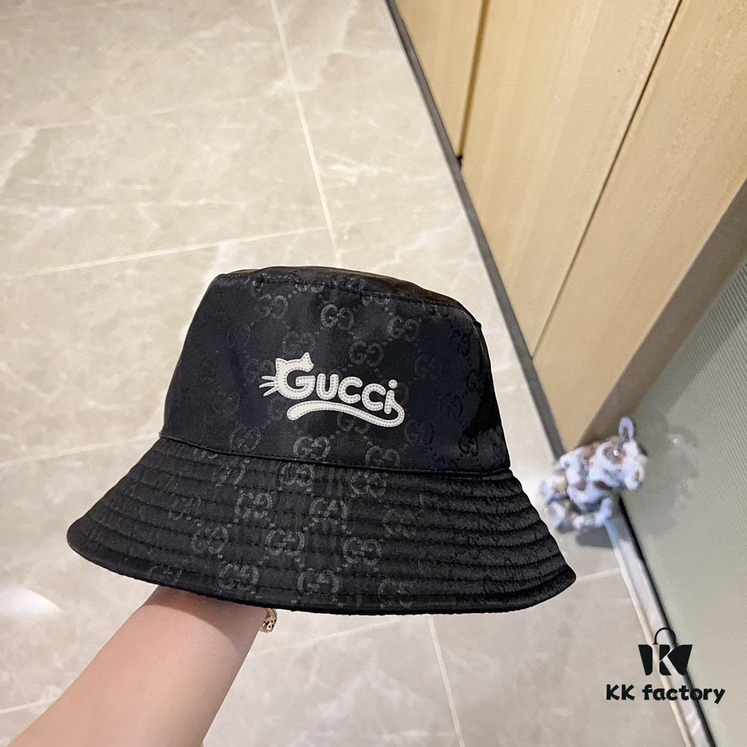 692fafc499f2d84055c86bf4 GUCCI 2024 New Arrival Unisex Bucket Hat, Reversible Design, Dust Bag Included