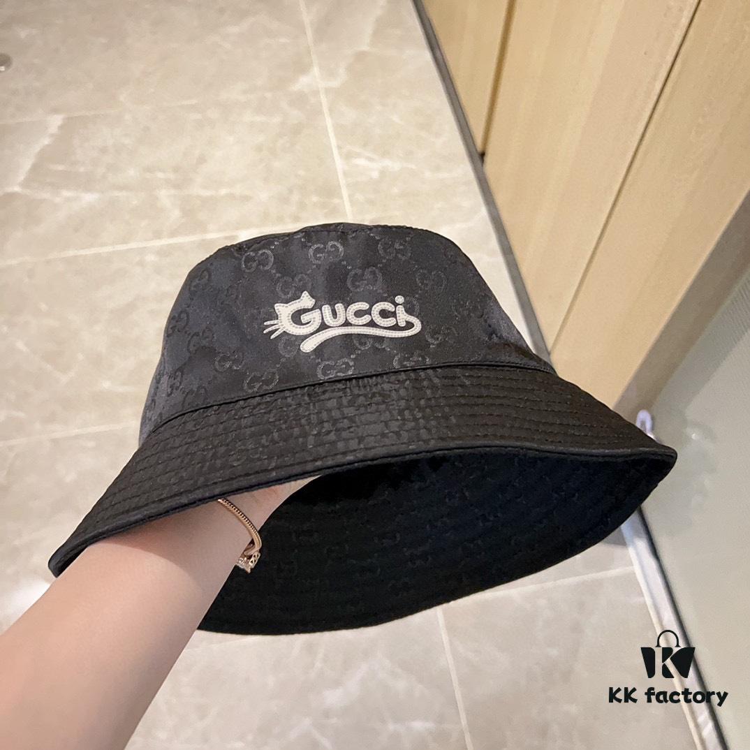 692fafc499f2d84055c86bf6 GUCCI 2024 New Arrival Unisex Bucket Hat, Reversible Design, Dust Bag Included