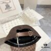 Special Price 💛 Comes with Dust Bag. [GUCCI] 2024 Spring/Summer New Hollow-out Patchwork Baseball Cap, Classic Leather Unisex Hat, Fisherman Cap, Knit Cap