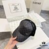 Special Price 💛 Comes with Dust Bag. [GUCCI] 2024 Spring/Summer New Hollow-out Patchwork Baseball Cap, Classic Leather Unisex Hat, Fisherman Cap, Knit Cap