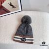 692fafd699f2d84055c86c1a GUCCI 2024 Fall/Winter New Striped Pom-Pom Knit Hat for Men and Women, Luxury Stripe Series, Dust Bag Included