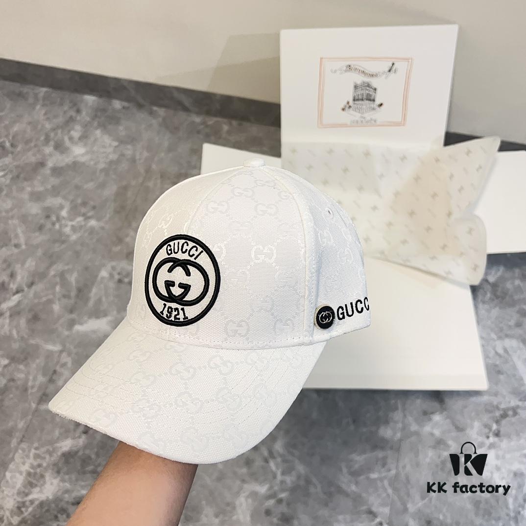 Special Price 💛 With Dust Bag. [GUCCI] 2024 Spring Collection Heavy Embroidered Baseball Cap, Classic Store Model Unisex Fisherman Cap Knit Hat