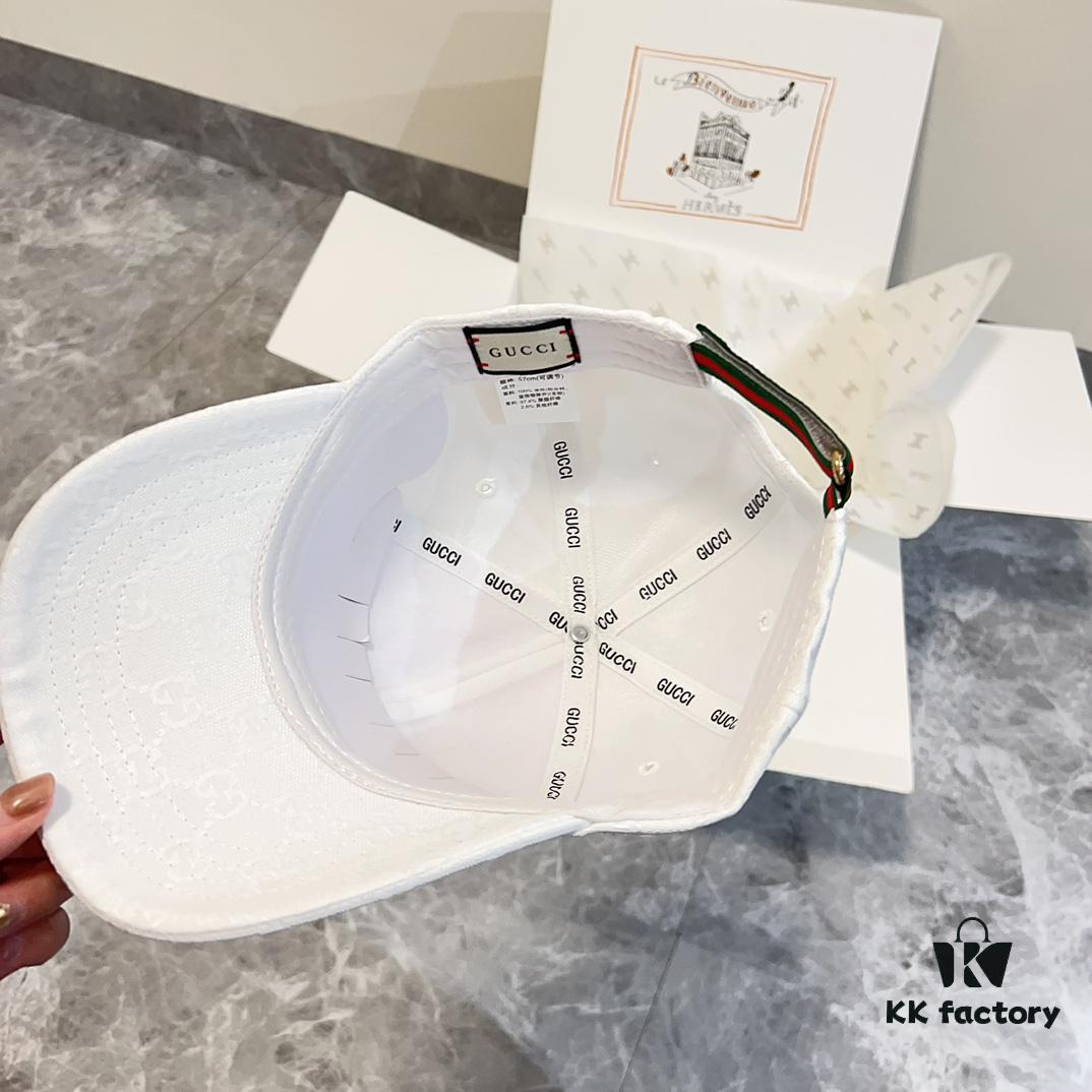 Special Price 💛 With Dust Bag. [GUCCI] 2024 Spring Collection Heavy Embroidered Baseball Cap, Classic Store Model Unisex Fisherman Cap Knit Hat