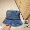 692faff399f2d84055c86c4c GUCCI x Dust Bag Included 2024 New Vintage Denim Unisex Fisherman Hat