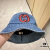 692faff599f2d84055c86c51 GUCCI x Dust Bag Included 2024 New Vintage Denim Unisex Fisherman Hat