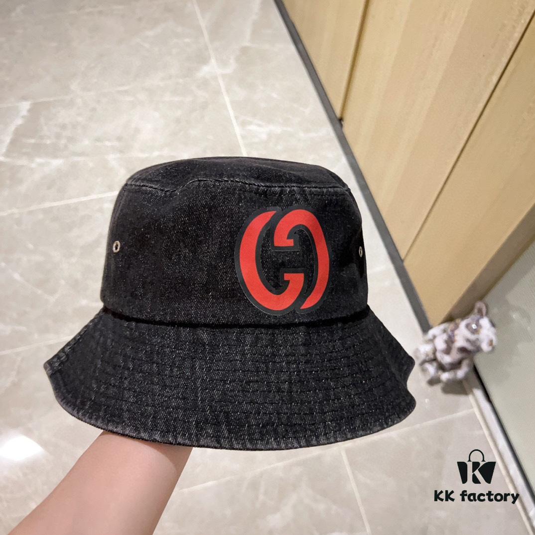 692faff699f2d84055c86c53 GUCCI 2024 New Denim Distressed Unisex Fisherman Hat with Dust Bag