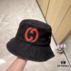 692faff899f2d84055c86c55 GUCCI 2024 New Denim Distressed Unisex Fisherman Hat with Dust Bag