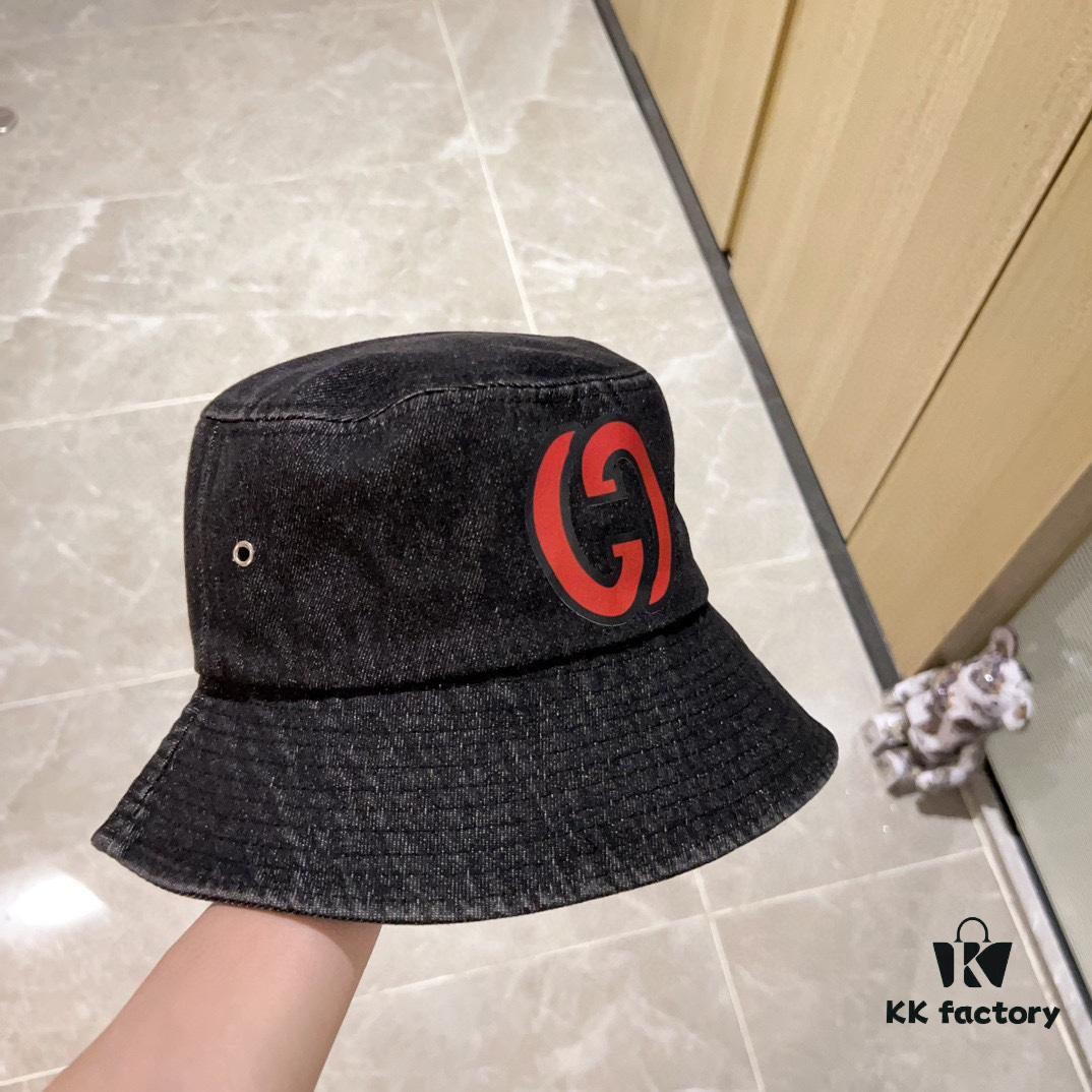 692faff899f2d84055c86c57 GUCCI 2024 New Denim Distressed Unisex Fisherman Hat with Dust Bag