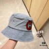 692fafff99f2d84055c86c60 GUCCI Unisex Denim Bucket Hat 2024 New Arrival with Dust Bag