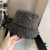 Gucci Striped Fisherman Hat, High-End Custom Fabric, Head Circumference 57cm
