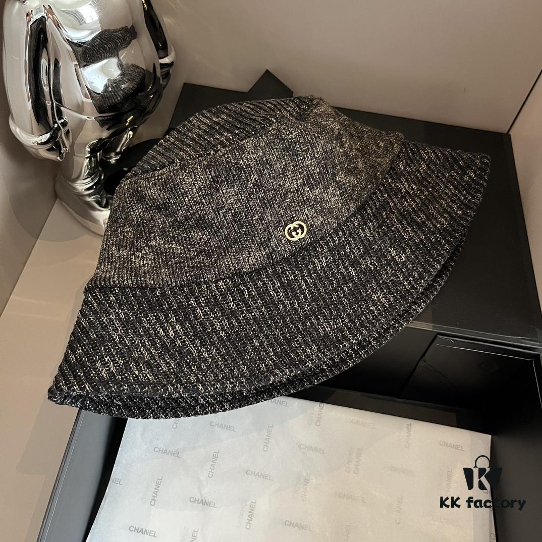 Gucci Striped Fisherman Hat, High-End Custom Fabric, Head Circumference 57cm