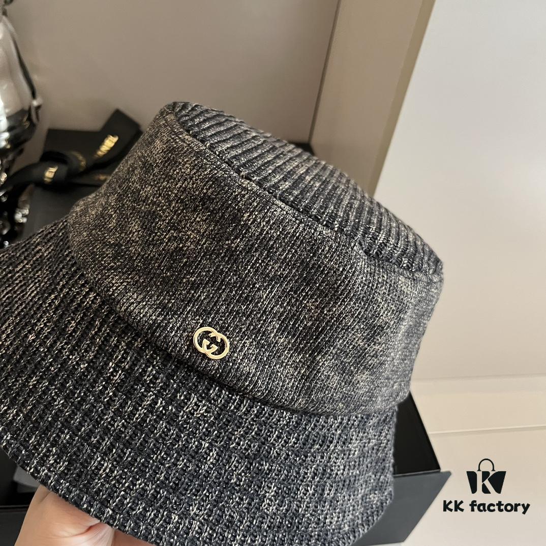 Gucci Striped Fisherman Hat, High-End Custom Fabric, Head Circumference 57cm