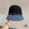 692fb03b99f2d84055c86cb6 Gucci 2023 Fall/Winter New Wool Hat, Felt Fedora with Back Slit Design and Premium Leather Band, Custom Luxury Hat, 100% Wool, Head Circumference 57cm