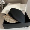 692fb04399f2d84055c86cc7 Gucci 2022 Fall/Winter New Arrivals Military Cap, High-End Custom Wool Hat with GG Brim Detail, Elegant and Sophisticated, Available in Black and Khaki, Head Circumference 57cm