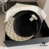 692fb04699f2d84055c86ccd Gucci 2022 Fall/Winter New Arrivals Military Cap, High-End Custom Wool Hat with GG Brim Detail, Elegant and Sophisticated, Available in Black and Khaki, Head Circumference 57cm