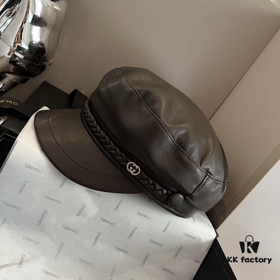 Gucci New Style Peaked Military Cap, Head Circumference 57cm