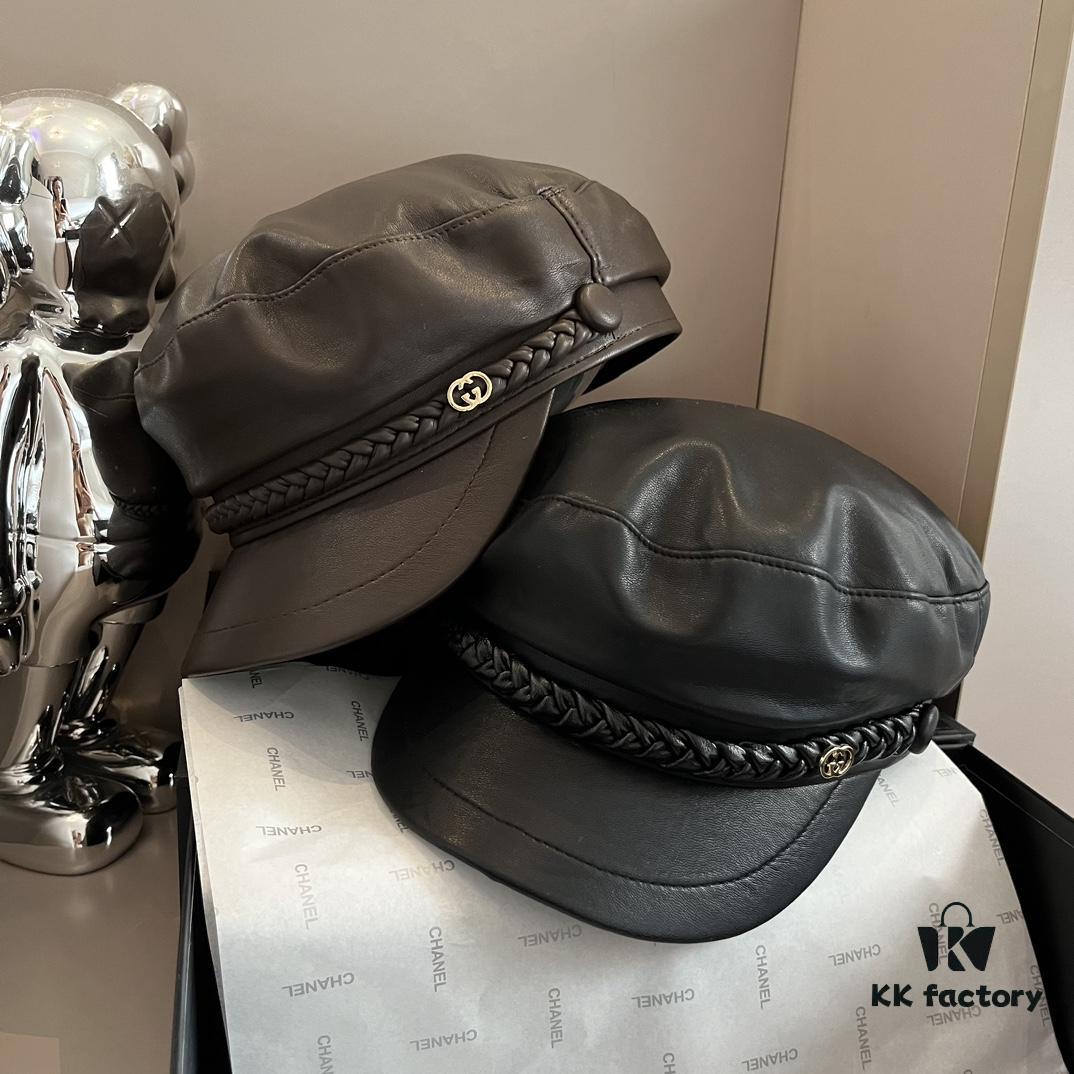 Gucci New Style Peaked Military Cap, Head Circumference 57cm