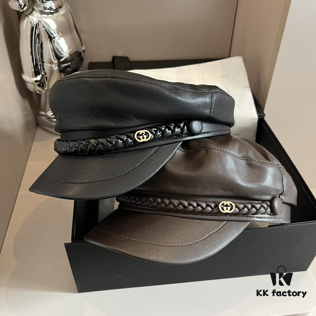 Gucci New Style Peaked Military Cap, Head Circumference 57cm