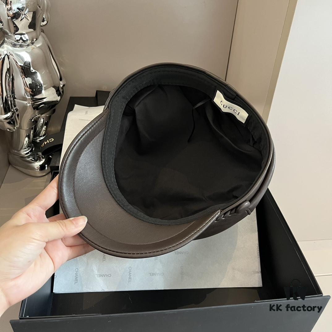 Gucci New Style Peaked Military Cap, Head Circumference 57cm