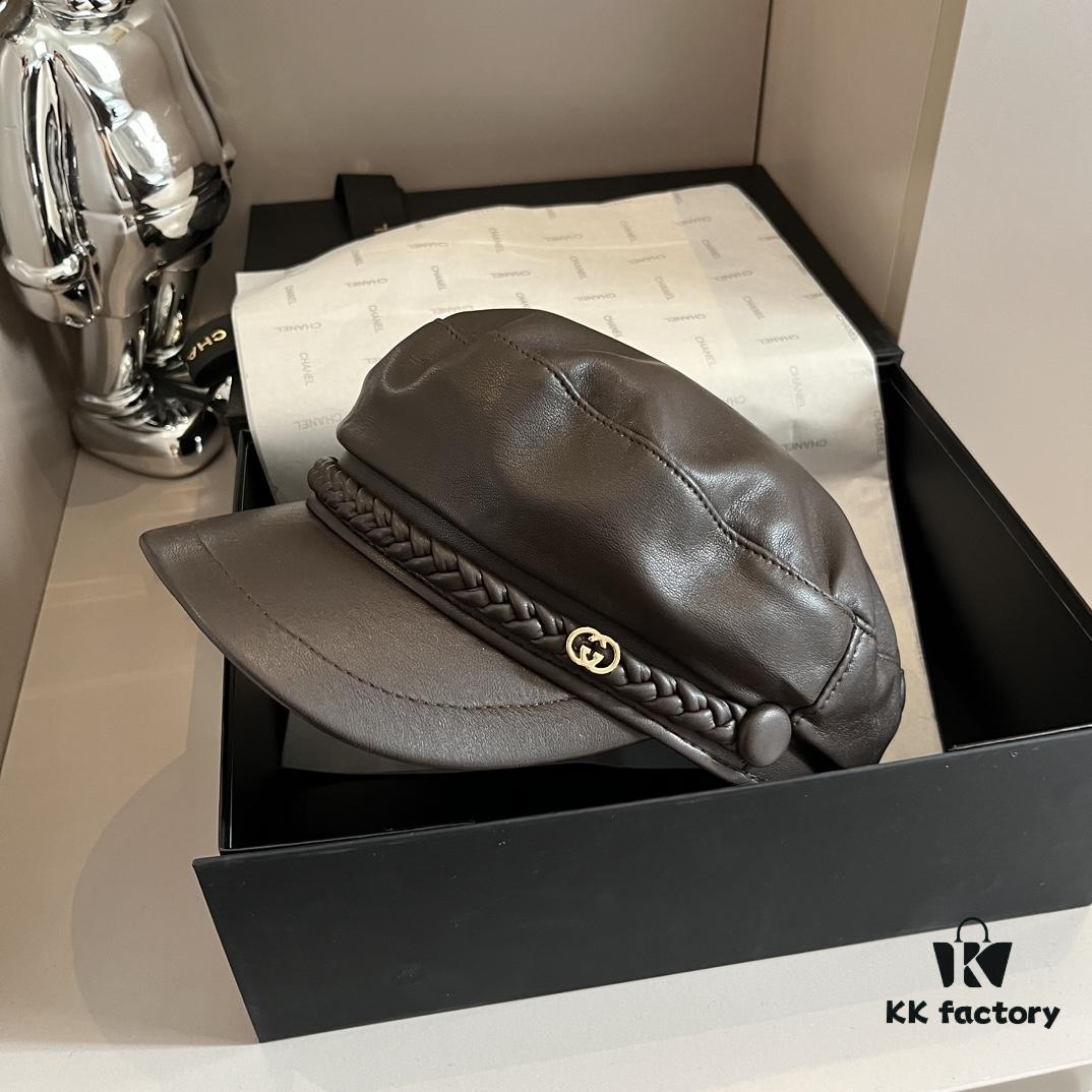 Gucci New Style Peaked Military Cap, Head Circumference 57cm