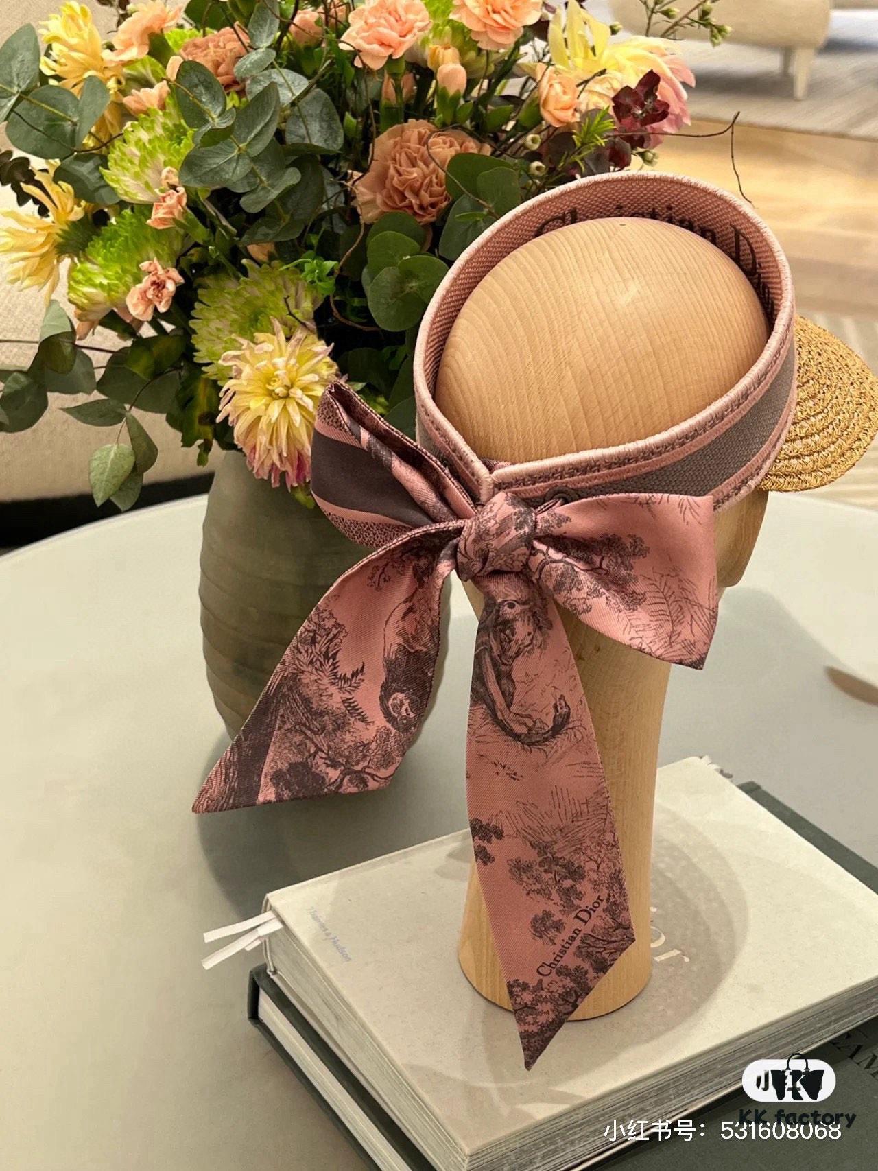 692fb05699f2d84055c86cf1 Authentic DIOR Summer New Arrival Scarf Sun Hat, a Must-Have for Stylish Women