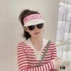 Dior New Embroidered Letter Straw Hat