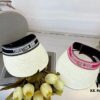 Dior New Embroidered Letter Straw Hat