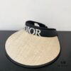Dior New Embroidered Letter Straw Hat