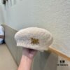 692fb09799f2d84055c86d6e Dior 2024 New Solid Color Women's Beret, Slimming Face Look, Spring and Summer Lightweight Breathable Pumpkin Hat, Artistic and Versatile Painter's Hat