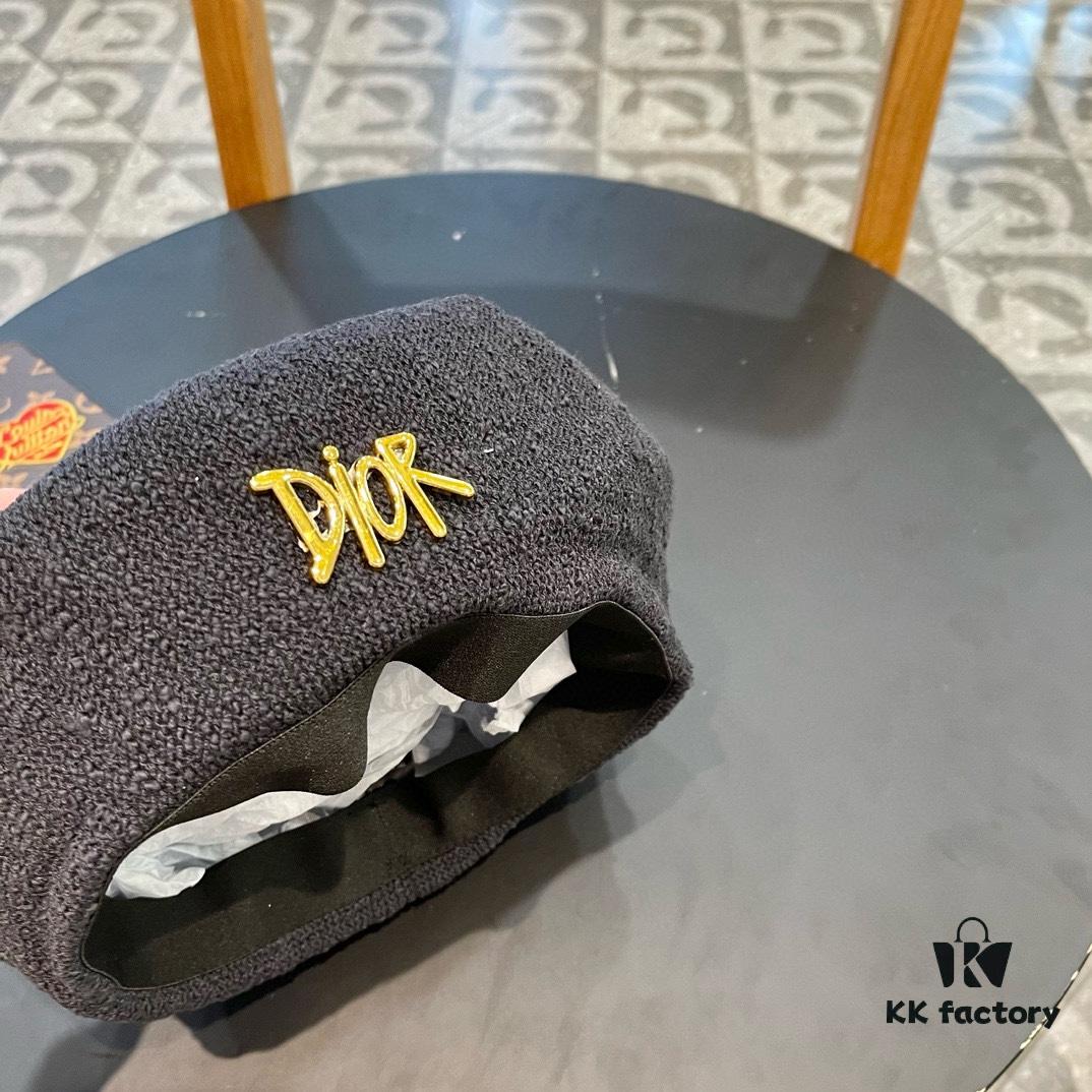 692fb0a299f2d84055c86d85 Dior 2024 New Solid Color Women's Beret, Slimming Face Look, Lightweight and Breathable Spring Summer Pumpkin Hat, Artistic Multi-Purpose Painter's Hat