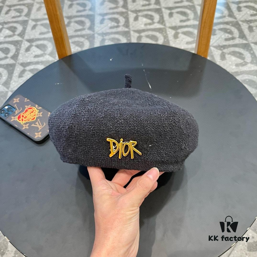 692fb0a399f2d84055c86d87 Dior 2024 New Solid Color Women's Beret, Slimming Face Look, Lightweight and Breathable Spring Summer Pumpkin Hat, Artistic Multi-Purpose Painter's Hat